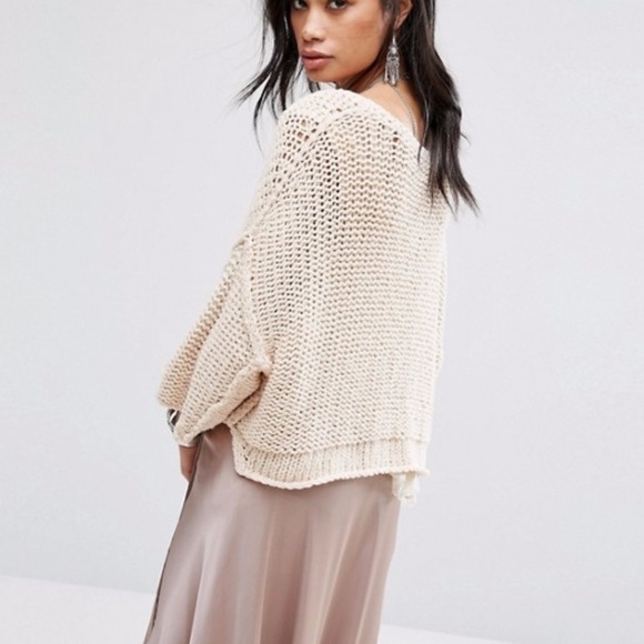 Free People | Halo Pullover Sweater Ivory Med NWOT - Picture 3 of 10